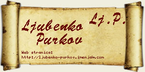 Ljubenko Purkov vizit kartica